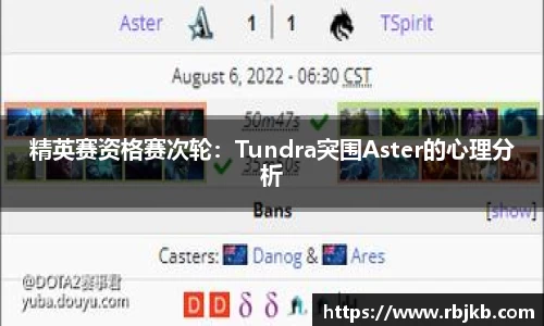 精英赛资格赛次轮：Tundra突围Aster的心理分析